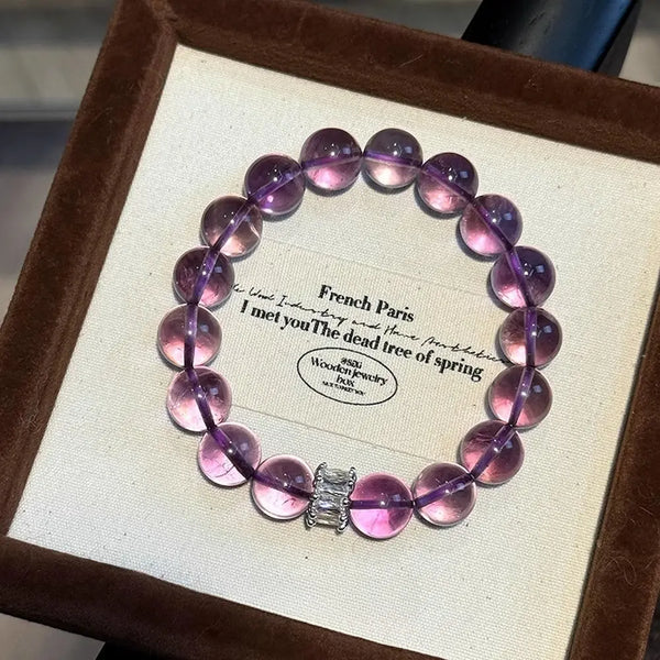 East Energy Brazilian Amethyst Bracelet - Luck & Transformation