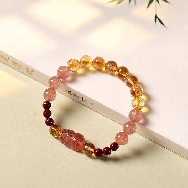 East Energy Citrine Pi Yao Bracelet - Wealth & Fortune
