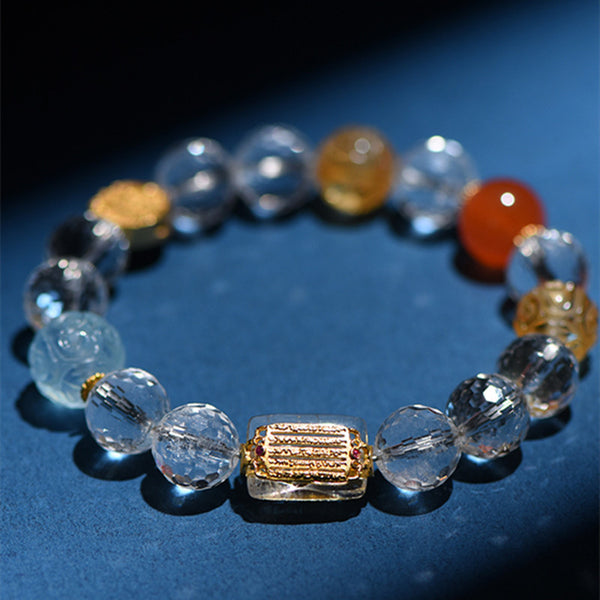 East Energy Celestial Treasury Conduit Five Direction Wealth Citrine Quartz