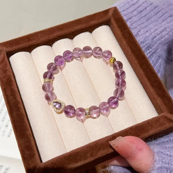 East Energy Brazilian Amethyst Bracelet - Career Success & Blessings