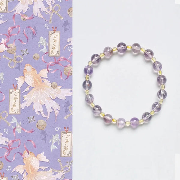 East energy Prosperity — Amethyst & Citrine 8mm Bracelet
