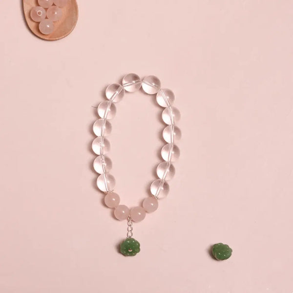 East Energy Pink & White Crystal Bracelet - Love & Clarity
