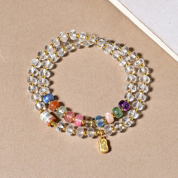 East Energy Goddess Energy Double Wrap Bracelet Chakra Balancing Abundance